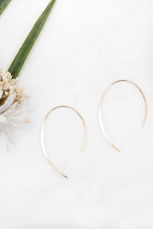 Minimalist Threader Gold Earrings