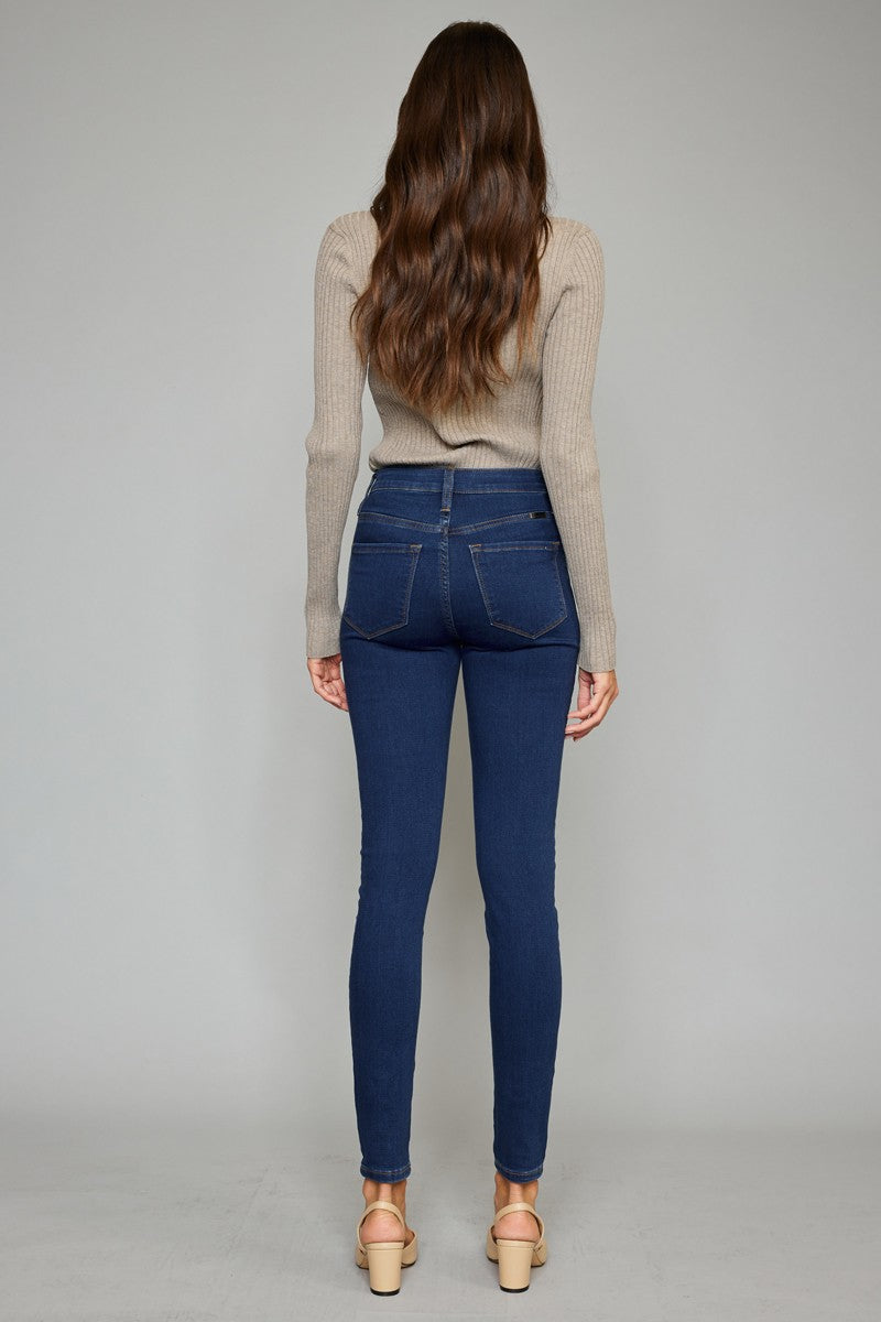 Kancan DARK WASH HIGH RISE SUPER SKINNY JEANS