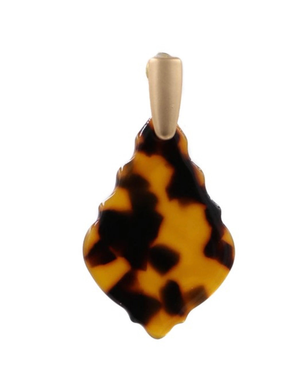 Tortoise Acrylic Moroccan Drop Earrings