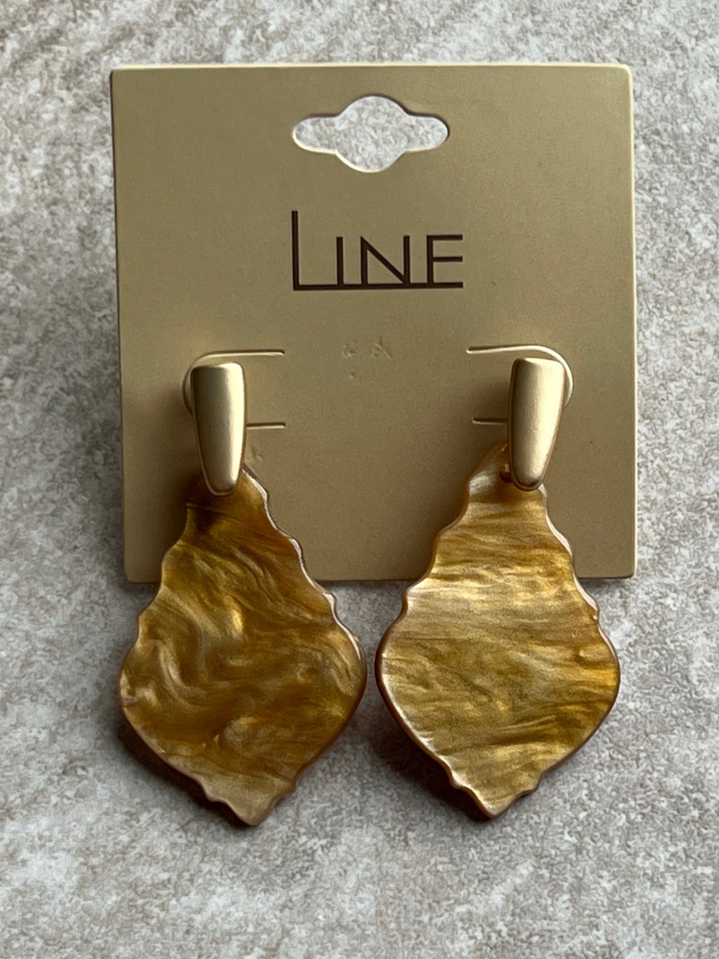 Natural Acrylic Moroccan Drop Earrings