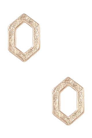 Gold Metal diamond earrings