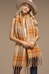 Toffee Plush Oblong Scarf