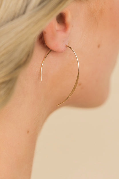 Minimalist Threader Gold Earrings