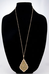 Gold Glitter Necklace