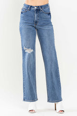 Judy Blue High Waist Tummy Control 90's Straight Jeans