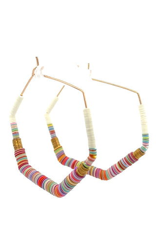 Multicolor Confetti Bead Earrings