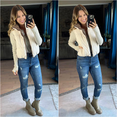Cocoa/Cream Reversible Vest