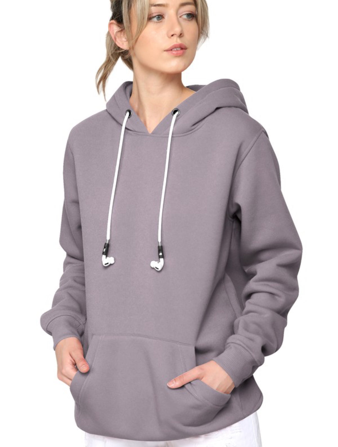 Slate Hoodie with Air Pod Strap