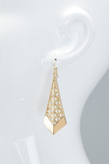 GOLD Metal Filigree Earrings