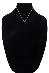 BLACK Brass with Cubic Zirconia Ball Necklace