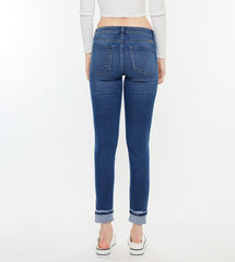 Kan Can Medium High Rise Ankle Skinny Jeans