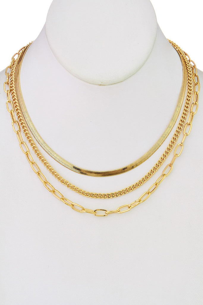 Gold Layered chain necklace