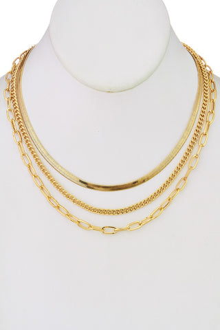 Gold Layered chain necklace