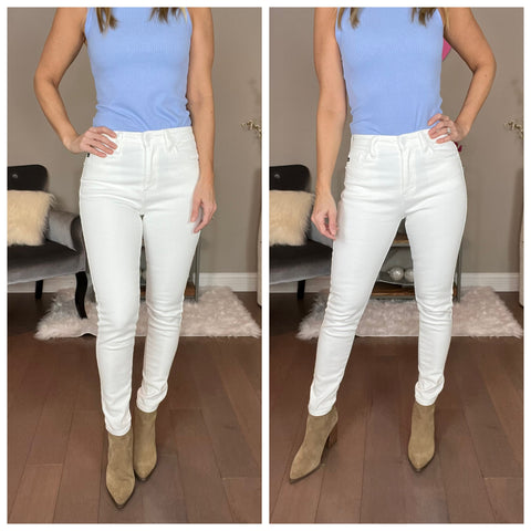 Kan Can Clean Basic White Super Skinny Jeans