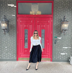 Ivory Puff Shoulder Top